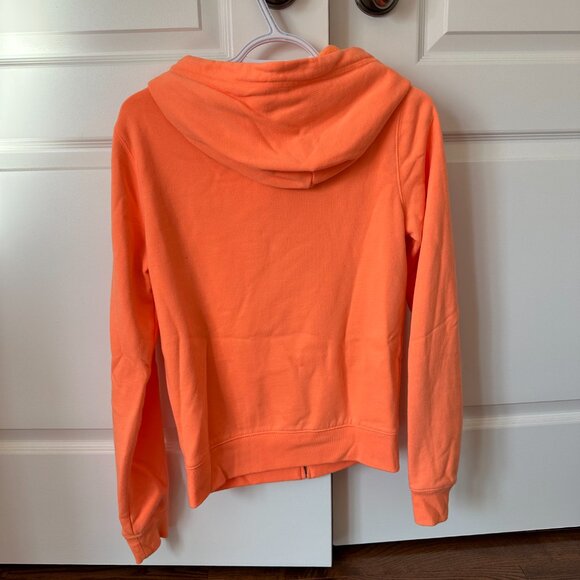 PINK Victoria's Secret Orange Zip Up Hoodie - Picture 2 of 3